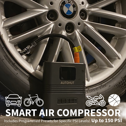 AUTOHUT Portable Air Compressor with Jump Starter and Power Bank
